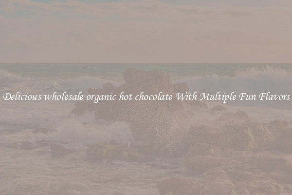 Delicious wholesale organic hot chocolate With Multiple Fun Flavors