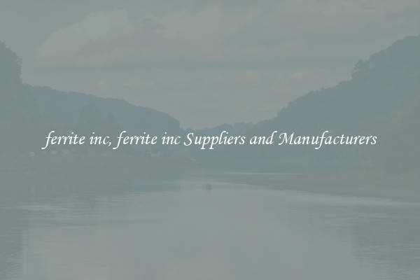 ferrite inc, ferrite inc Suppliers and Manufacturers