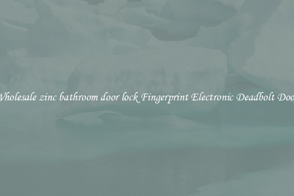 Wholesale zinc bathroom door lock Fingerprint Electronic Deadbolt Door 