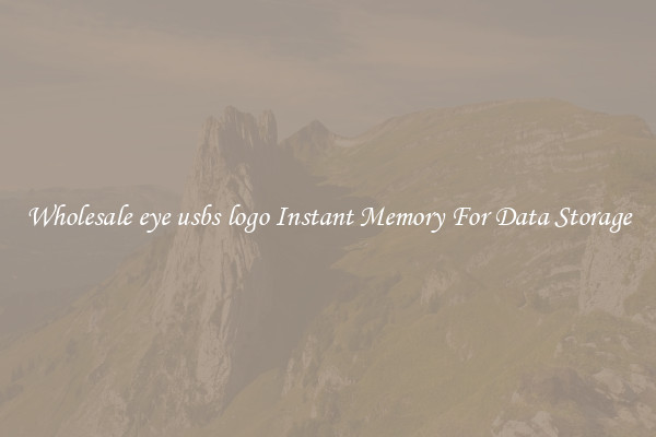 Wholesale eye usbs logo Instant Memory For Data Storage