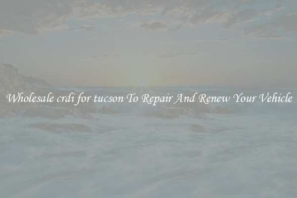 Wholesale crdi for tucson To Repair And Renew Your Vehicle