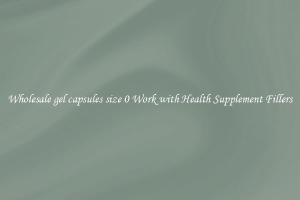 Wholesale gel capsules size 0 Work with Health Supplement Fillers