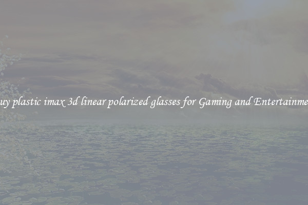 Buy plastic imax 3d linear polarized glasses for Gaming and Entertainment