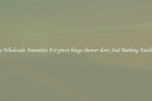 Buy Wholesale Amenities For pivot hinge shower door And Bathing Facilities