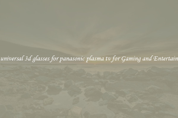 Buy universal 3d glasses for panasonic plasma tv for Gaming and Entertainment