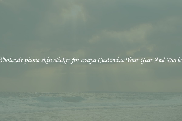 Wholesale phone skin sticker for avaya Customize Your Gear And Devices