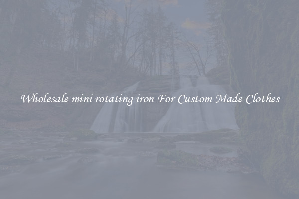 Wholesale mini rotating iron For Custom Made Clothes