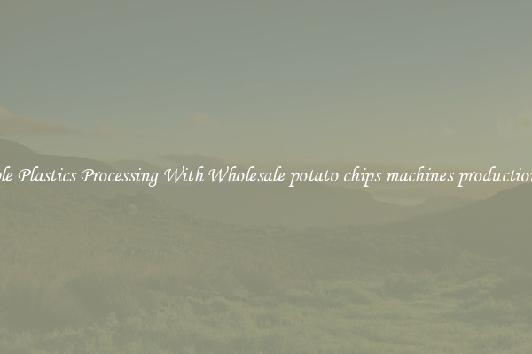 Simple Plastics Processing With Wholesale potato chips machines production line